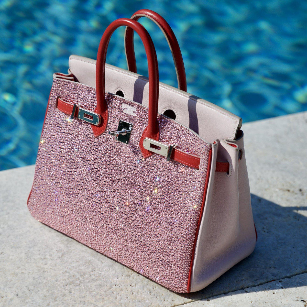 Vintage Hermes Birkin 25 ‘Pink Princess’ HSS Rose Dragee & Rouge Tomate Swift with Palladium Hardware Hermes