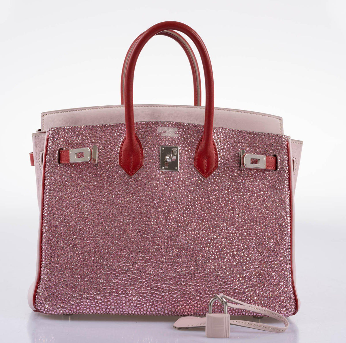 Vintage Hermes Birkin 25 ‘Pink Princess’ HSS Rose Dragee & Rouge Tomate Swift with Palladium Hardware Hermes