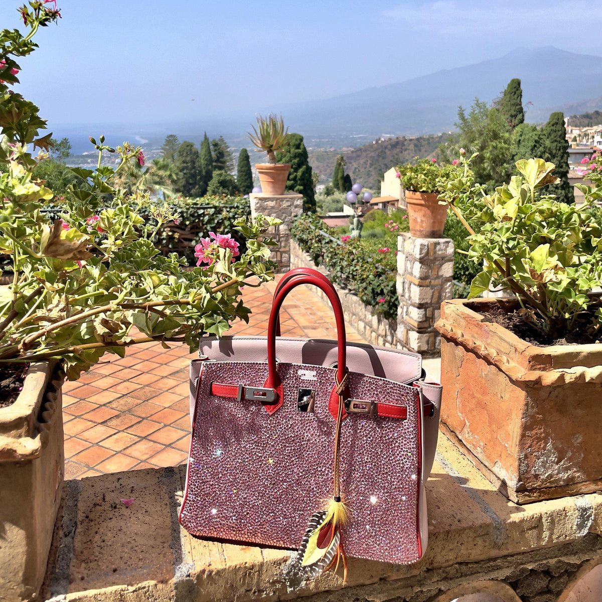 Vintage Hermes Birkin 25 ‘Pink Princess’ HSS Rose Dragee & Rouge Tomate Swift with Palladium Hardware Hermes