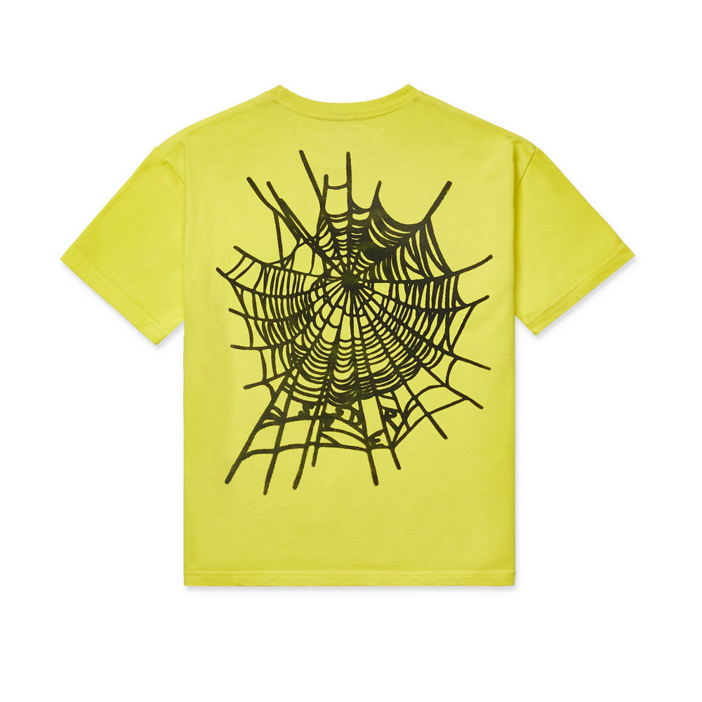 Yellow/black Sp5der Web Tee