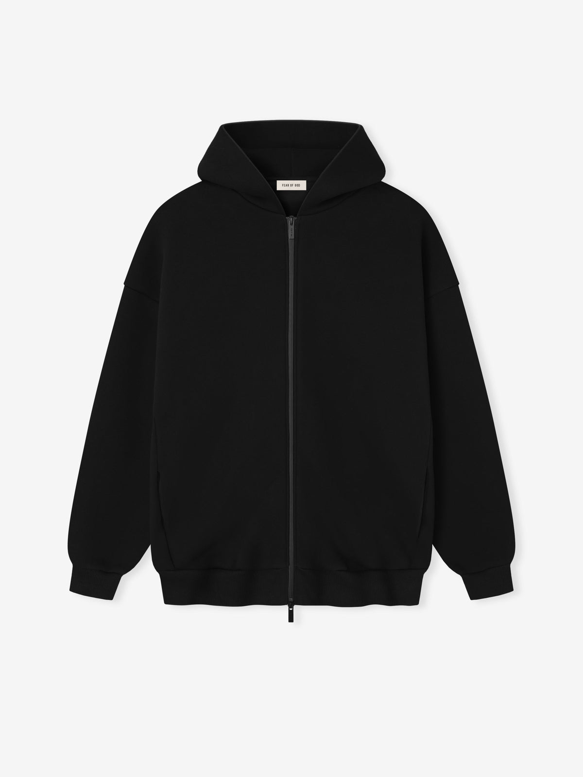 Fear of God Athletics Full Zip Up Hoodie Black Fear of God
