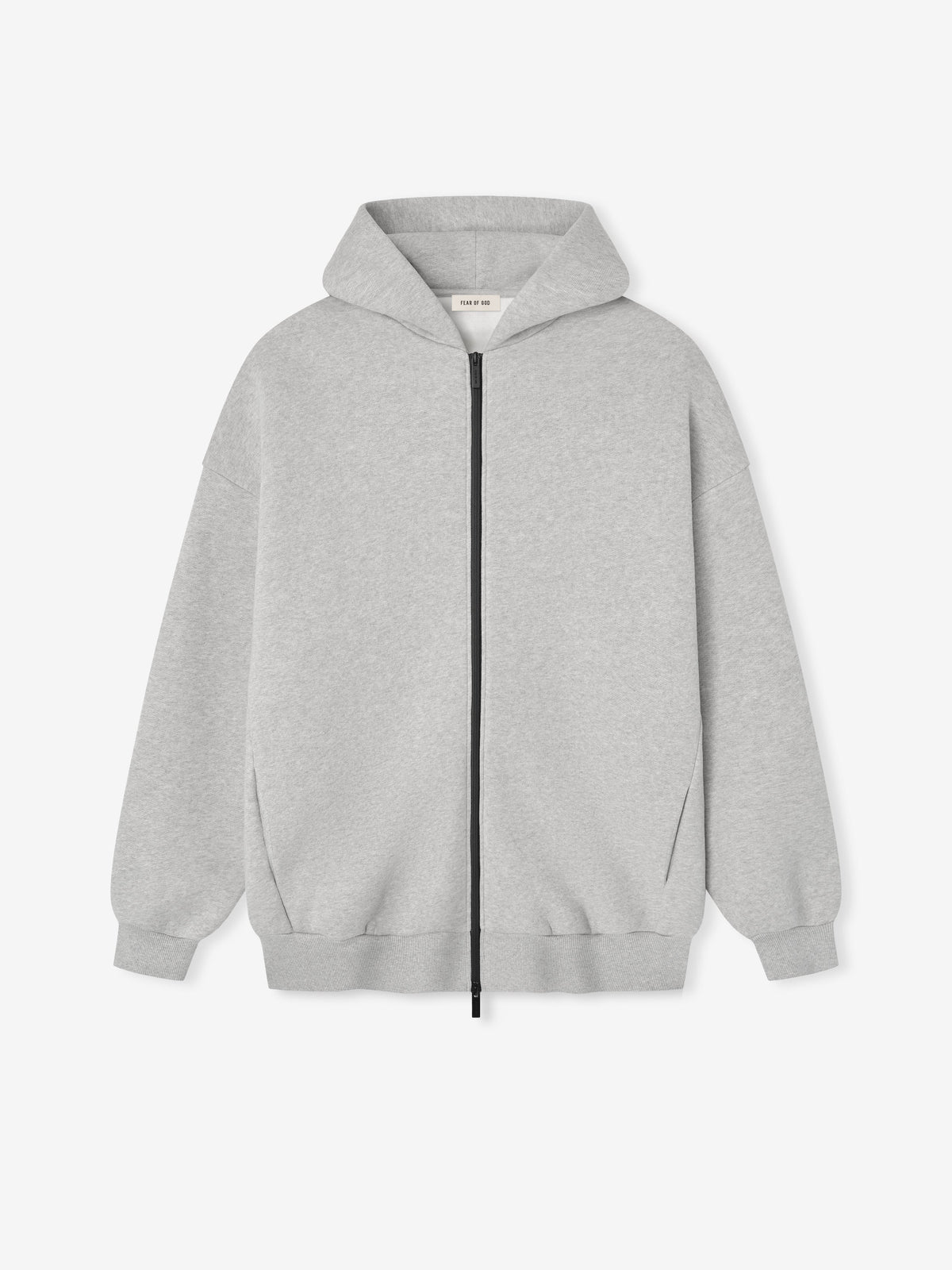 Fear of God Athletics Full Zip Up Hoodie Light Heather Grey BagAg