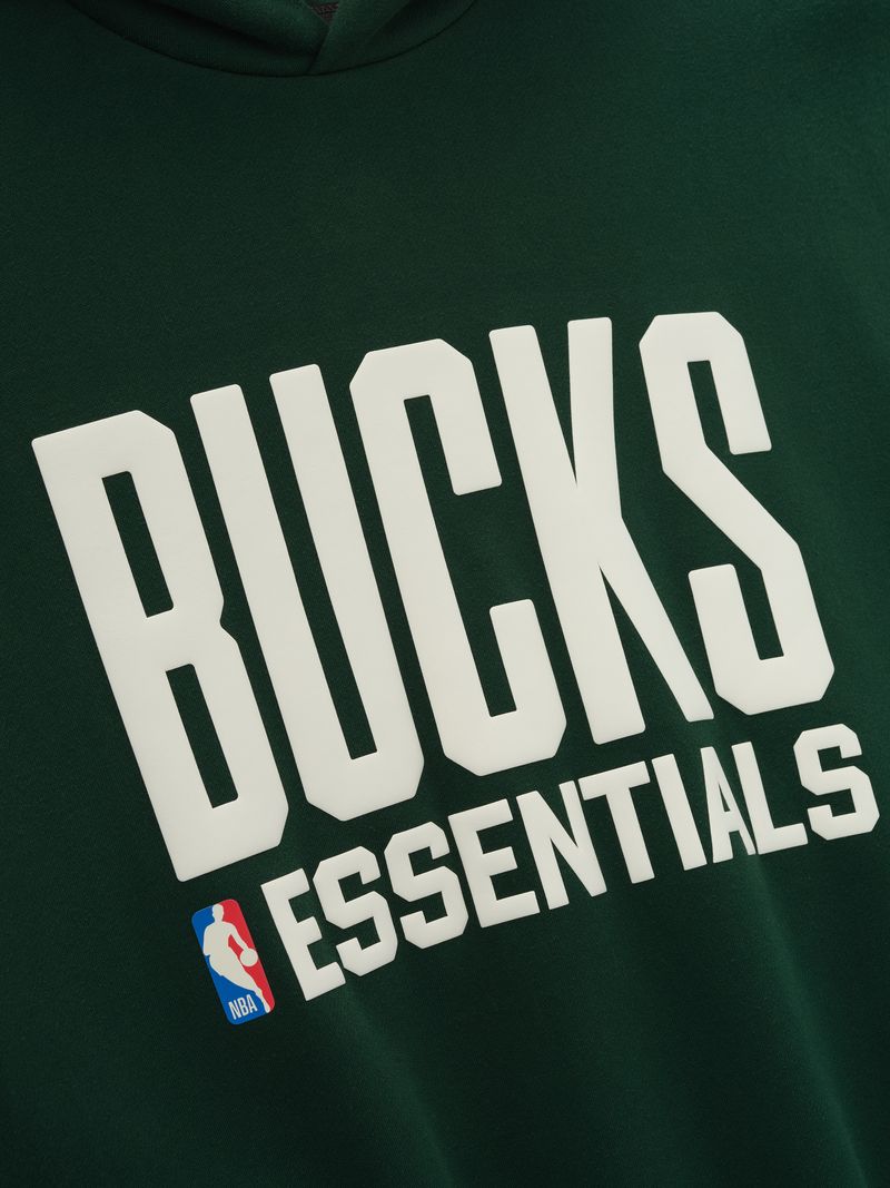 Fear of God Essentials Bucks Sport Hoodie NBA Dark Green BagAg