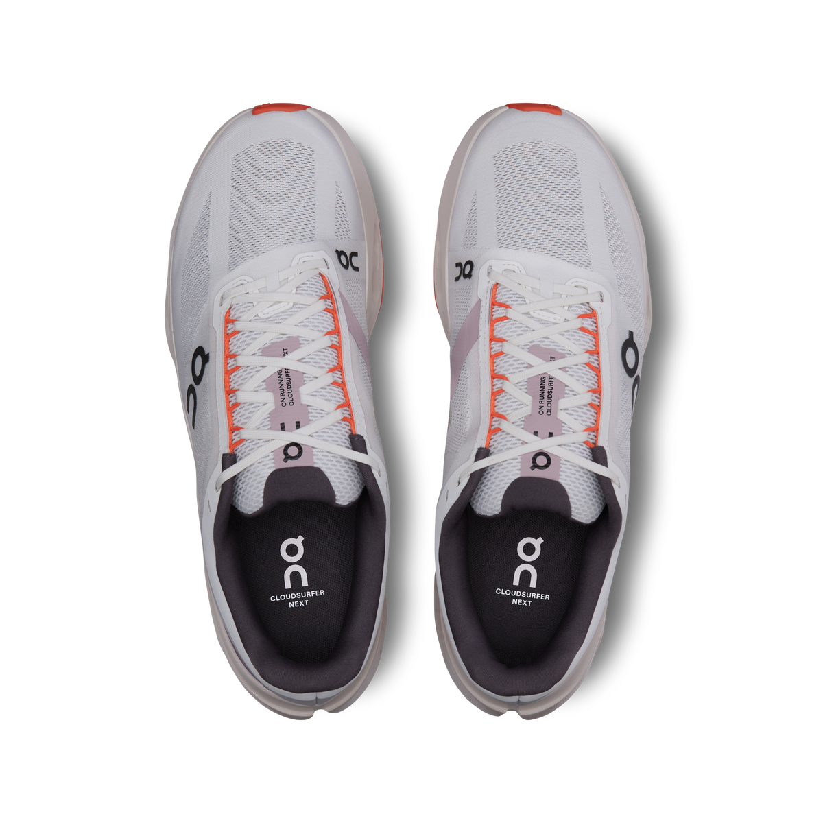 On Running Men's Cloudsurfer Next Shoes - White / Flame On Running
