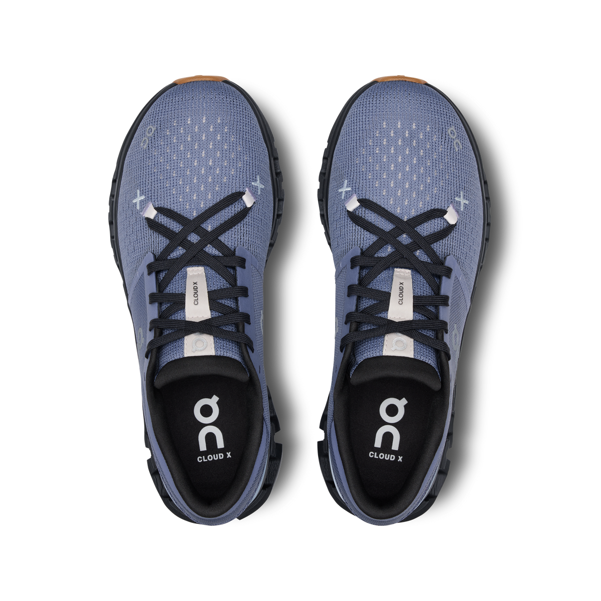 On Running Women's Cloud X 4 Shoes - Feather / Black On Running