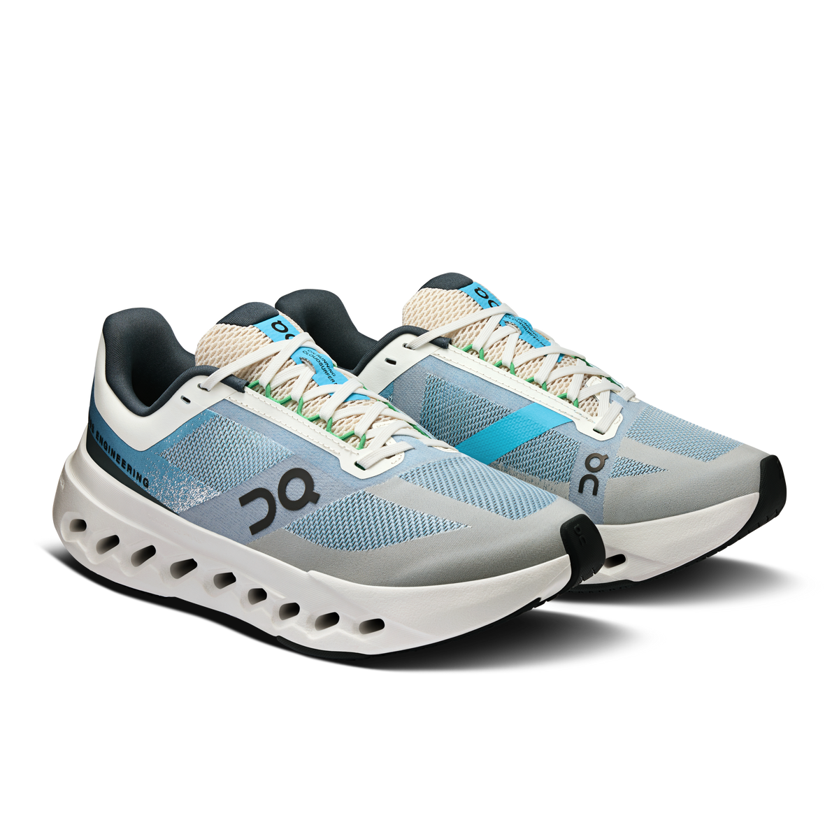 On Running Women's Cloudsurfer Next Wide Shoes - Niagara / White On Running