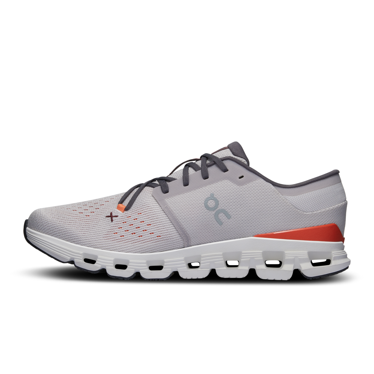 On Running Men's Cloud X 4 Shoes - Silver / Flame On Running