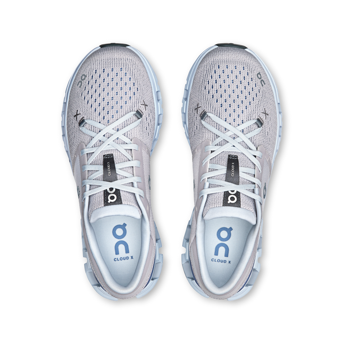 On Running Women's Cloud X 4 Shoes - Silver / Chambray On Running