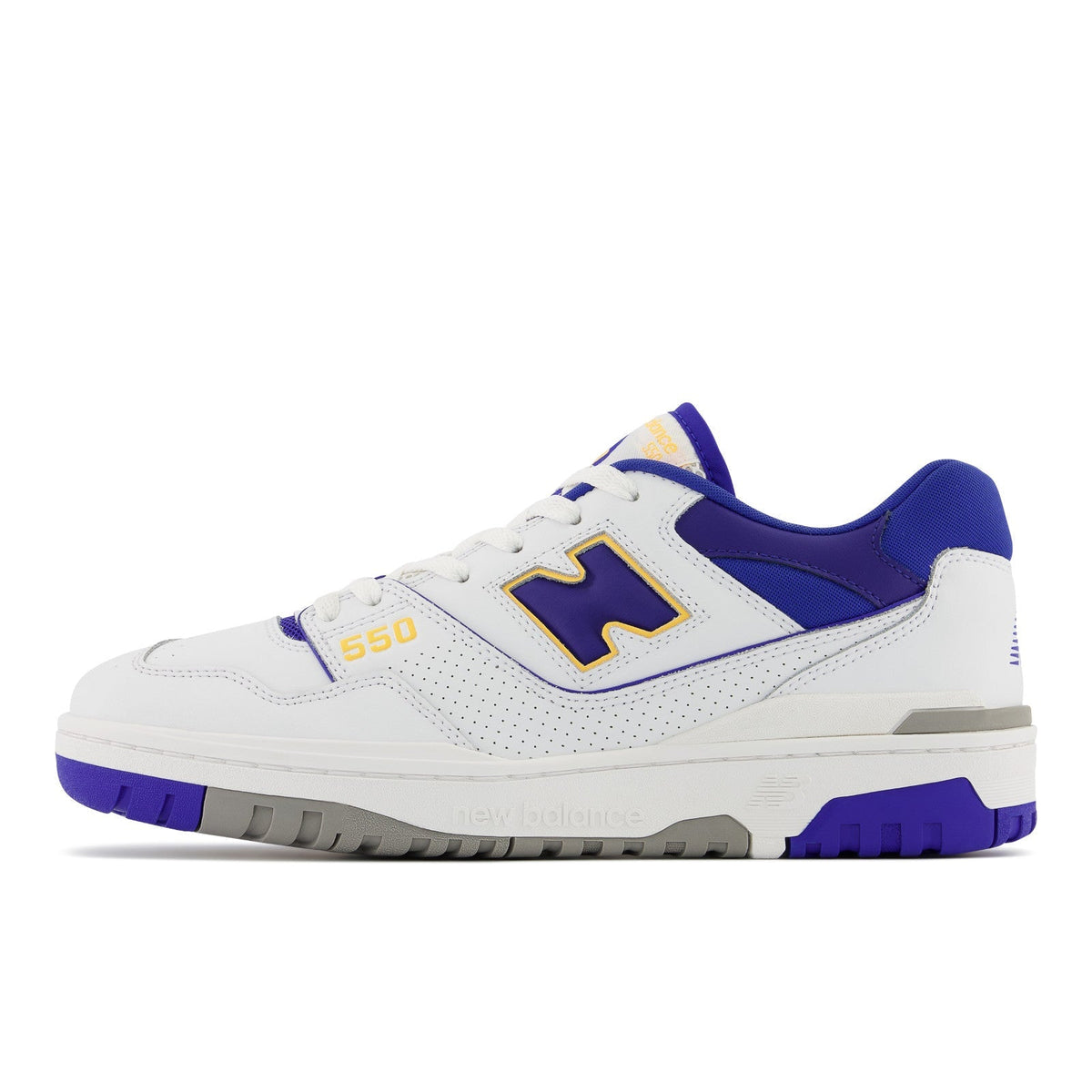 New Balance Men's 550 Lakers Shoes - White / Purple / Gold New Balance