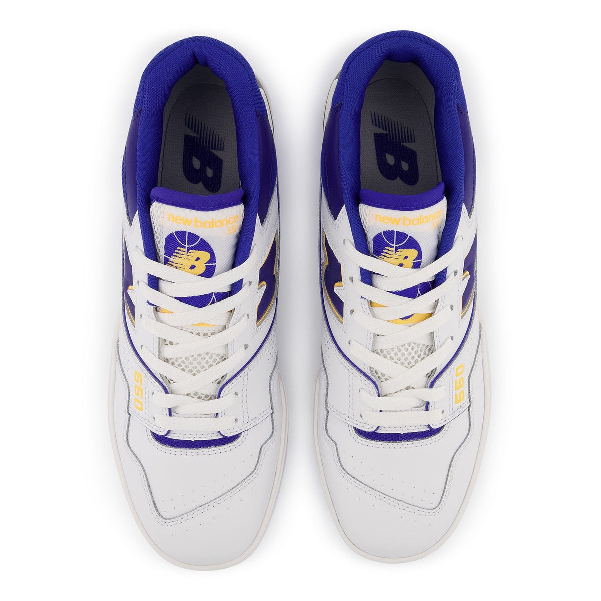 New Balance Men's 550 Lakers Shoes - White / Purple / Gold New Balance