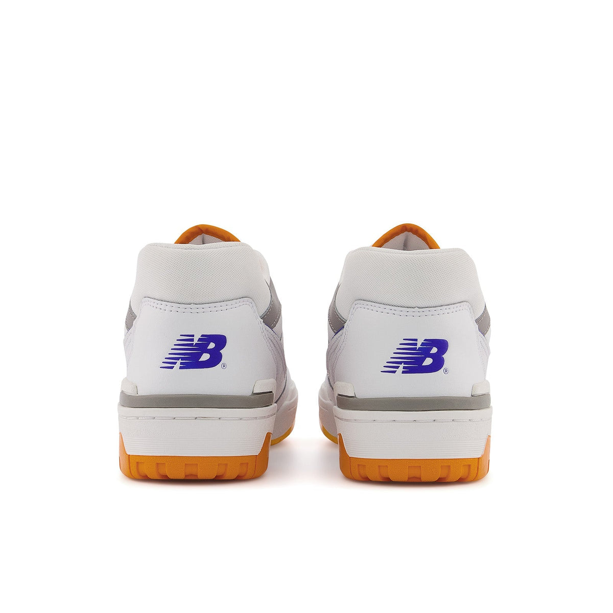 New Balance Men's 550 Lakers Shoes - White / Vibrant Orange / Purple New Balance
