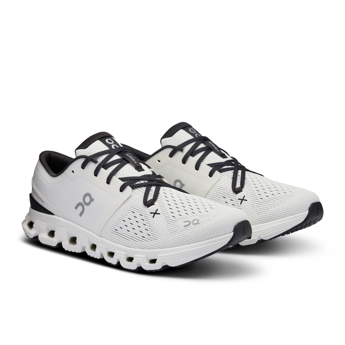 On Running Men's Cloud X 4 Shoes - Ivory / Black On Running