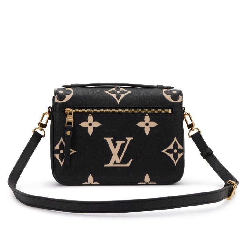 Black and Beige Giant Monogram Empreinte Pochette Métis Gold Hardware, 2021 - Crowned Bag