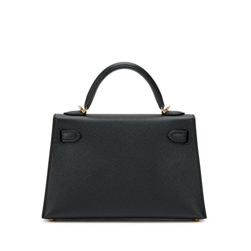 Black Epsom Mini Kelly 20 II Gold Hardware, 2024 - Crowned Bag