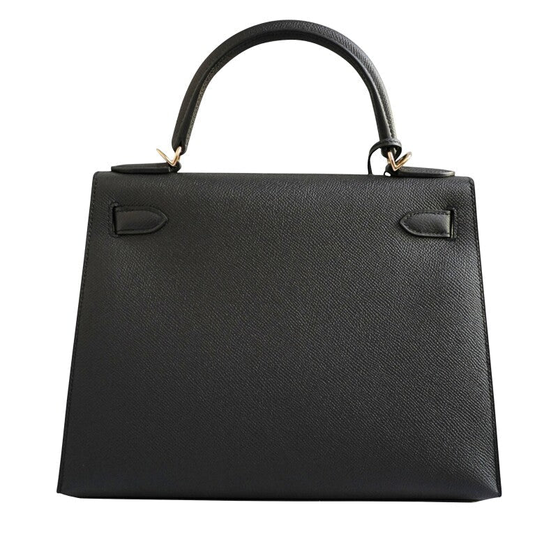 Black Epsom Sellier Kelly 28 Permabrass Hardware, 2023 - Crowned Bag