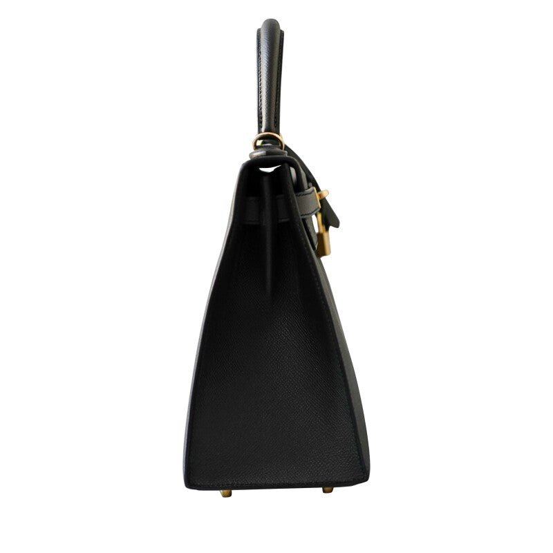 Black Epsom Sellier Kelly 28 Permabrass Hardware, 2023 - Crowned Bag