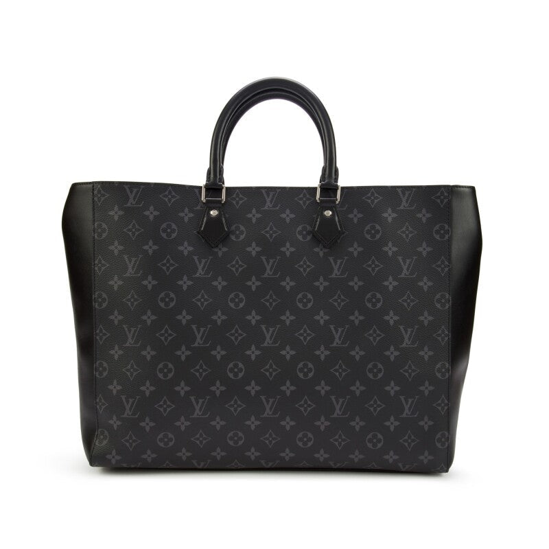 Black Monogram Eclipse Coated Canvas Grand Sac Silver Hardware, 2021 - Crowned Bag