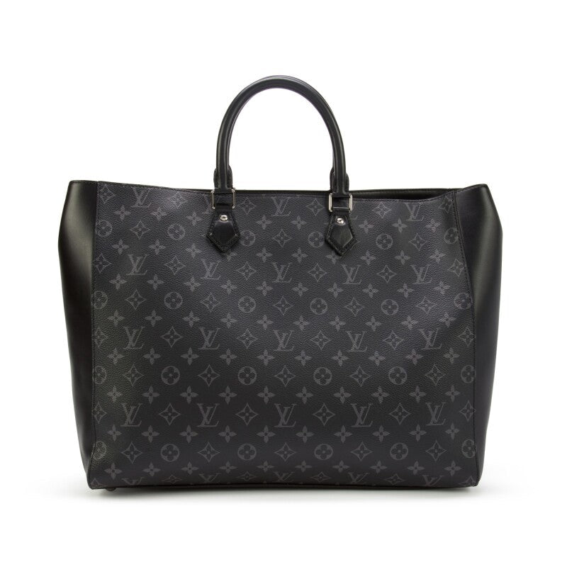 Black Monogram Eclipse Coated Canvas Grand Sac Silver Hardware, 2021 - Crowned Bag