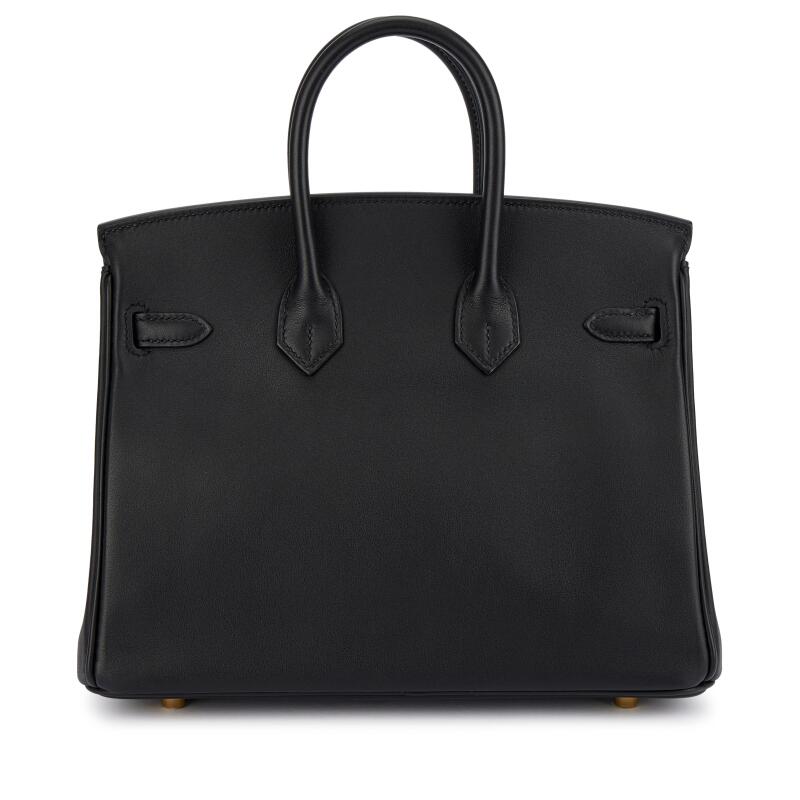 Black Swift Birkin 25 Gold Hardware, 2021 - Crowned Bag