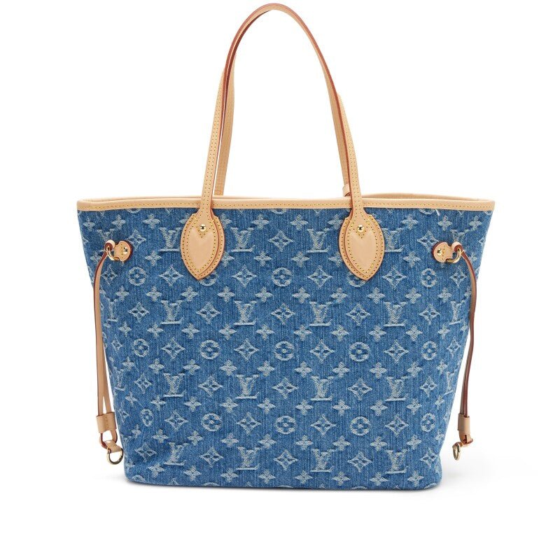 Blue Monogram Denim Neo Neverfull MM Gold Hardware, 2025 - Crowned Bag