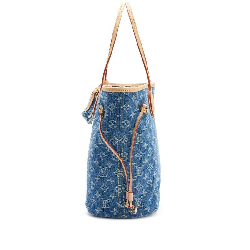 Blue Monogram Denim Neo Neverfull MM Gold Hardware, 2025 - Crowned Bag