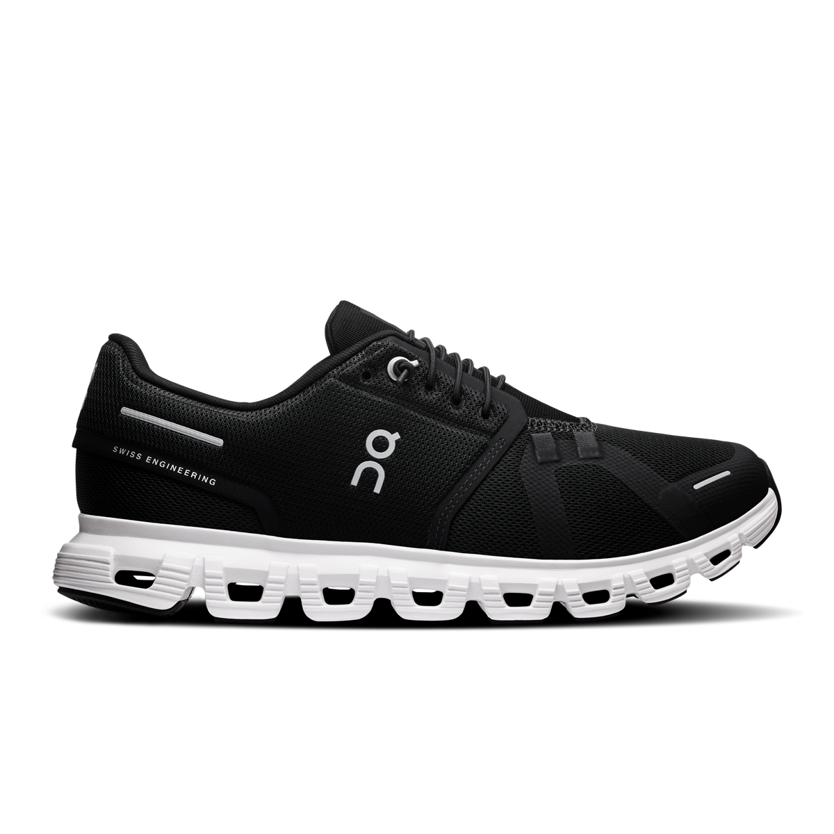 On Running Women's Cloud 6 Shoes - Black / White On Running