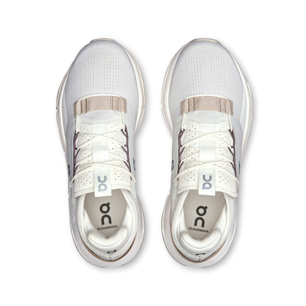 On Running Women's Cloudnova 2 Shoes - Ice / Sand On Running