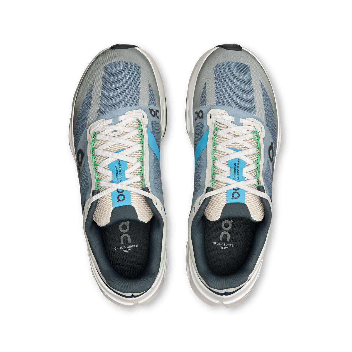 On Running Women's Cloudsurfer Next Wide Shoes - Niagara / White On Running