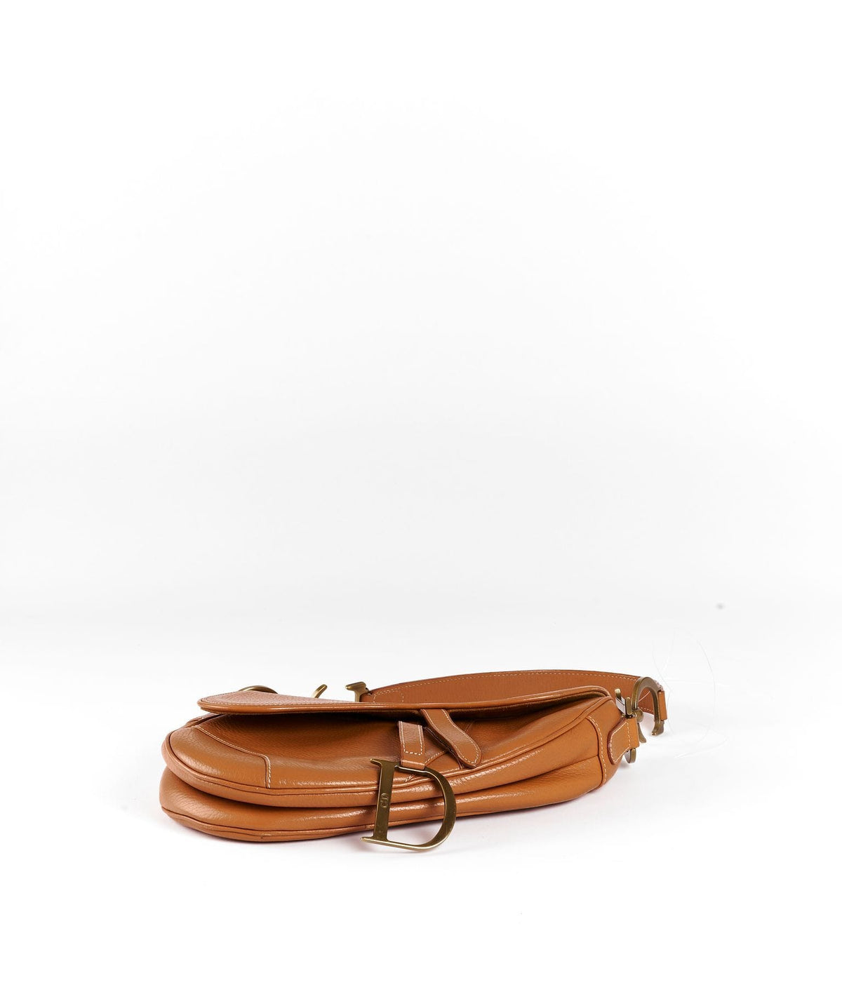Brown Leather Dior Saddle Bag GHW Dior