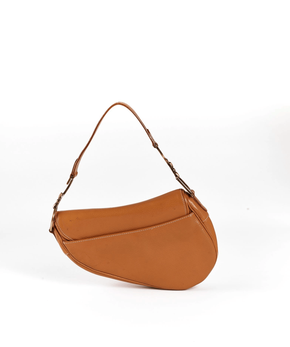 Brown Leather Dior Saddle Bag GHW Dior