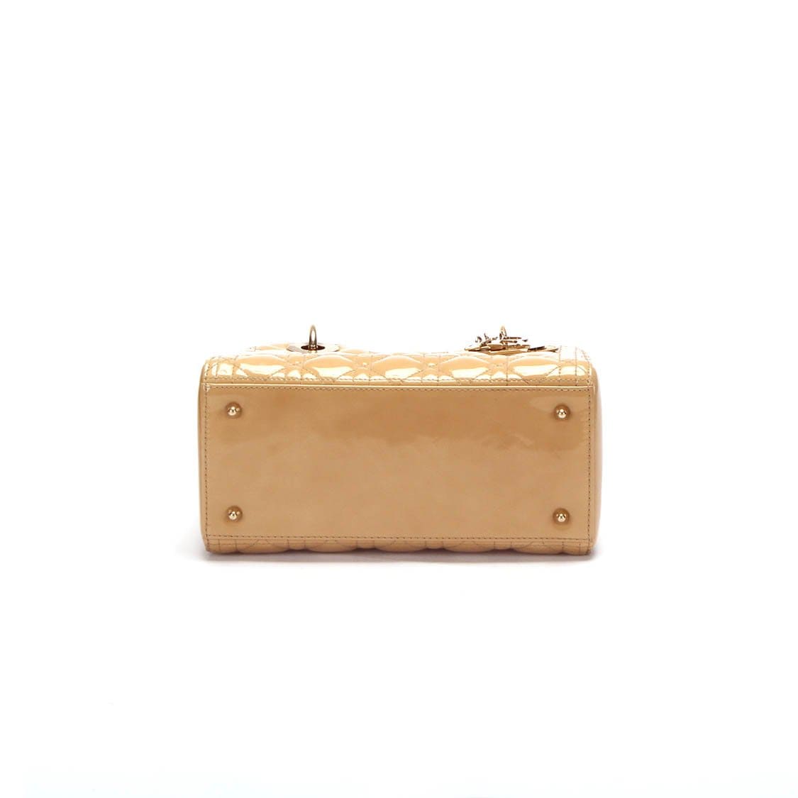 Christian Dior Beige Medium Patent Leather Lady Dior - RCL1179 Dior