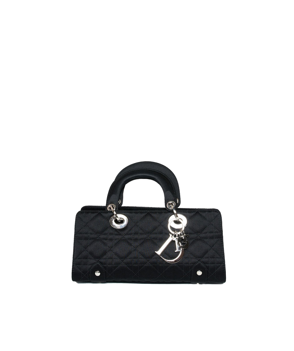 Christian Dior Black Cannage Top Handle Bag GHW  AGL1036 Dior