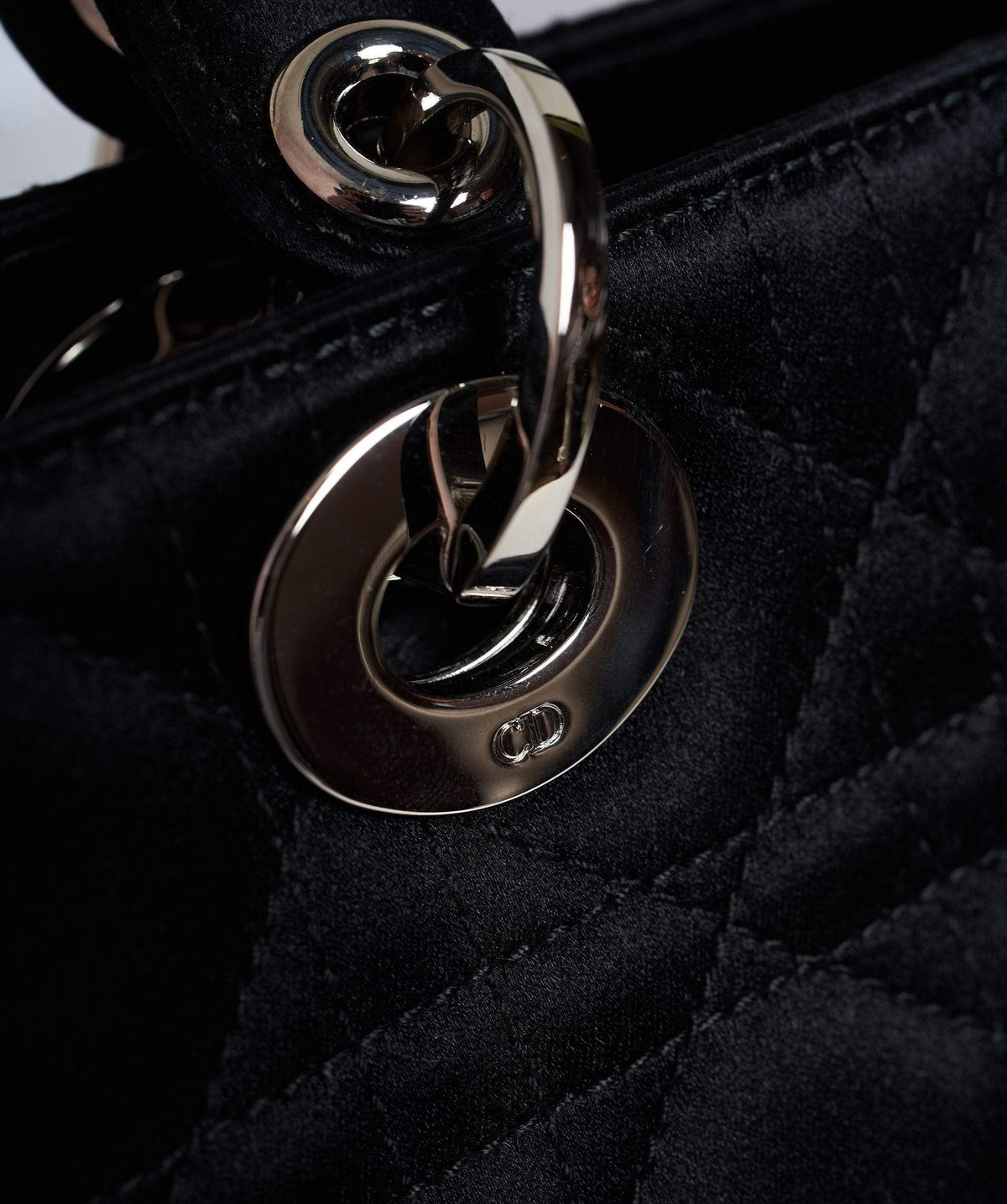 Christian Dior Black Cannage Top Handle Bag GHW  AGL1036 Dior