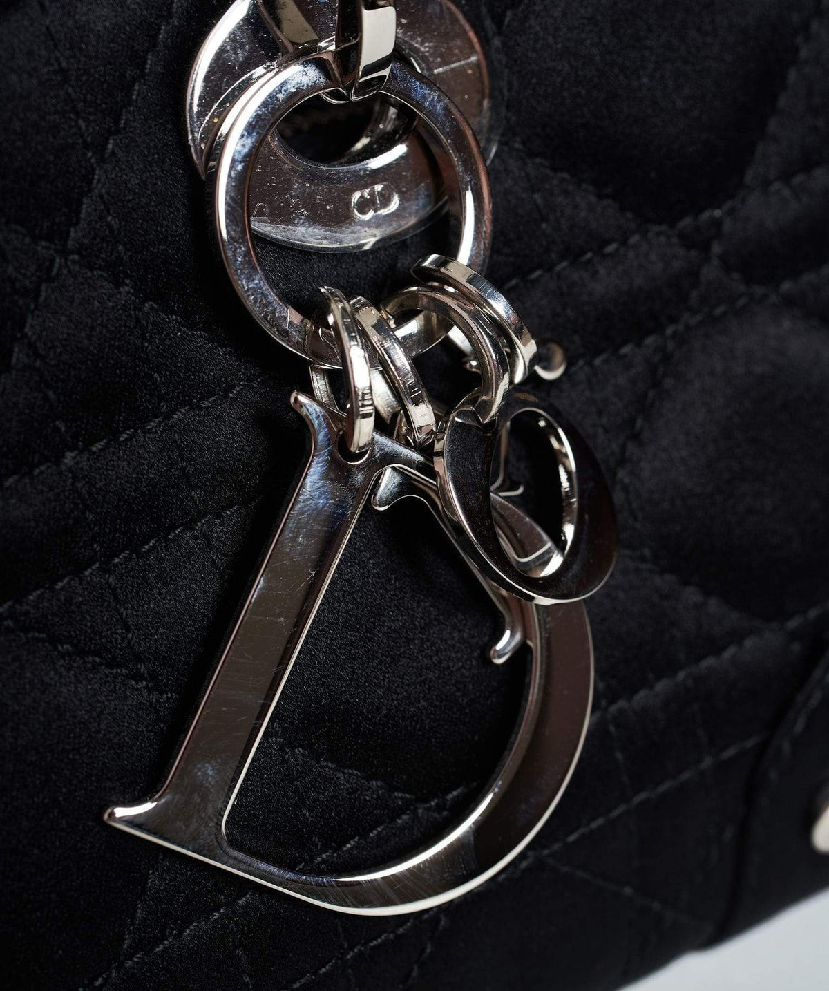 Christian Dior Black Cannage Top Handle Bag GHW  AGL1036 Dior