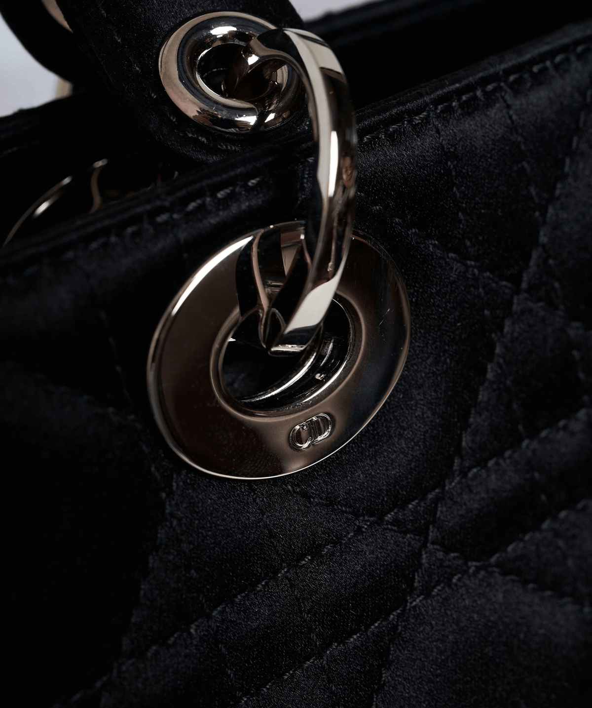 Christian Dior Black Cannage Top Handle Bag GHW  AGL1036 Dior