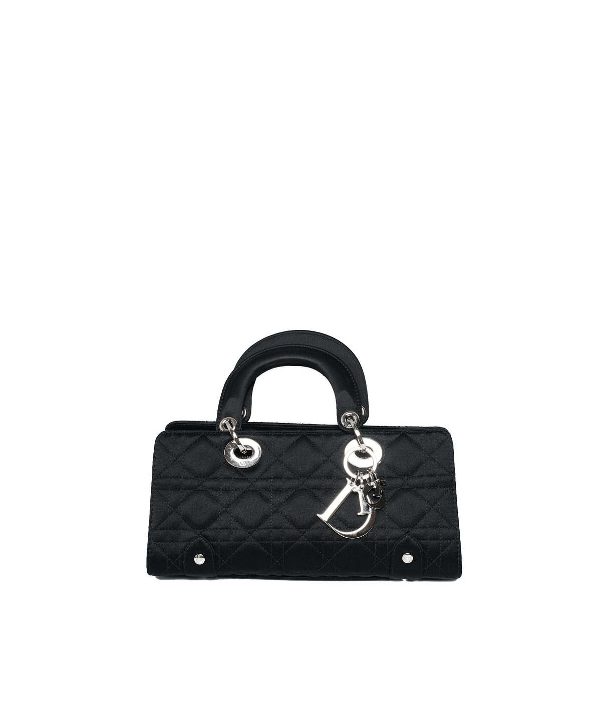 Christian Dior Black Cannage Top Handle Bag GHW  AGL1036 Dior