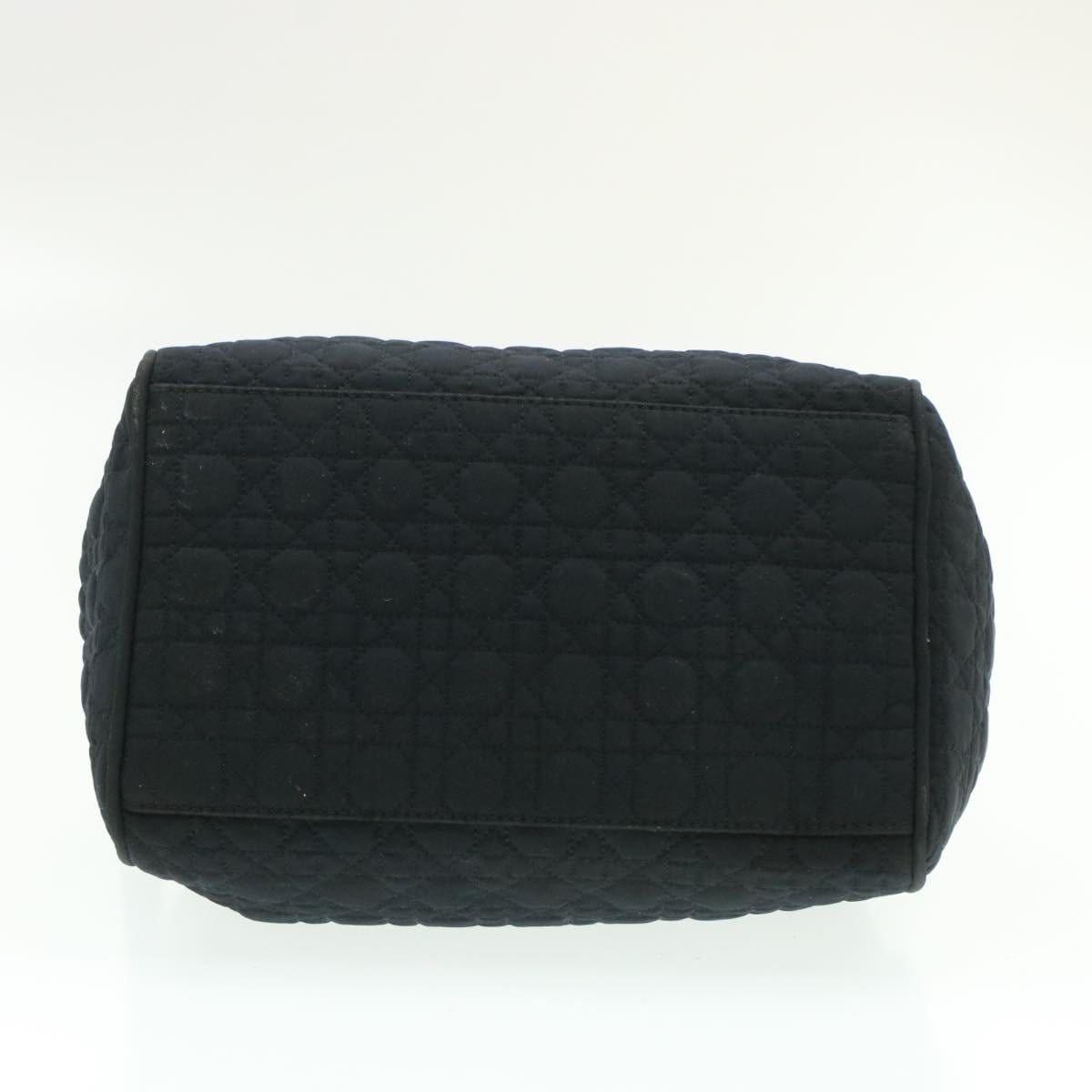 CHRISTIAN DIOR Cannage Hand Bag Black Nylon Dior