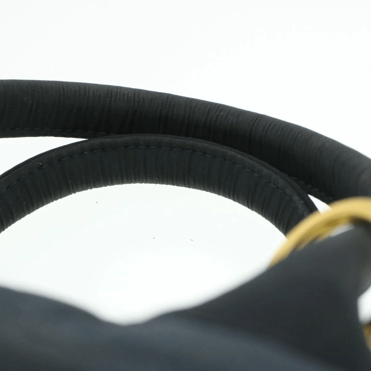 CHRISTIAN DIOR Cannage Hand Bag Black Nylon Dior