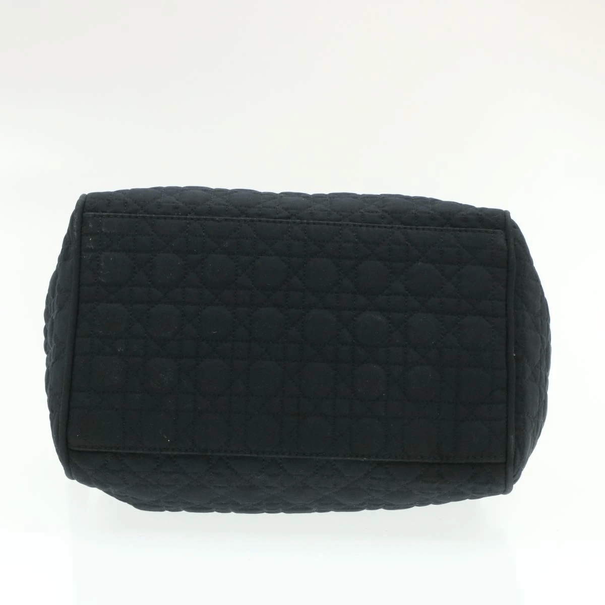 CHRISTIAN DIOR Cannage Hand Bag Black Nylon Dior