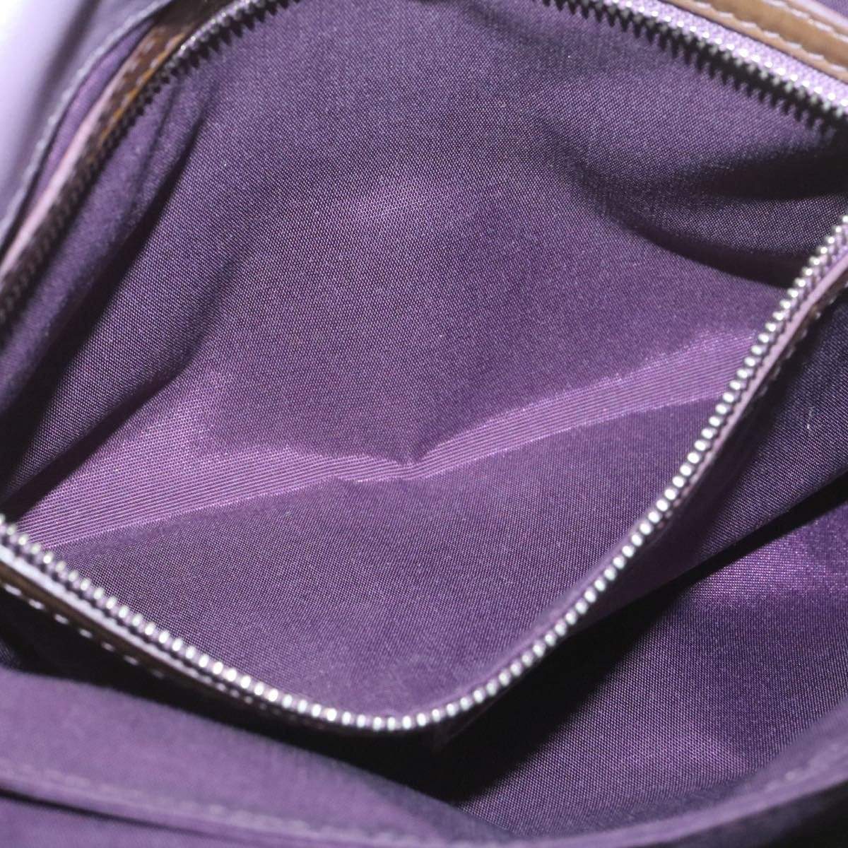 CHRISTIAN DIOR Canage Shoulder Bag Patent Leather Brown Auth rd1612 Dior