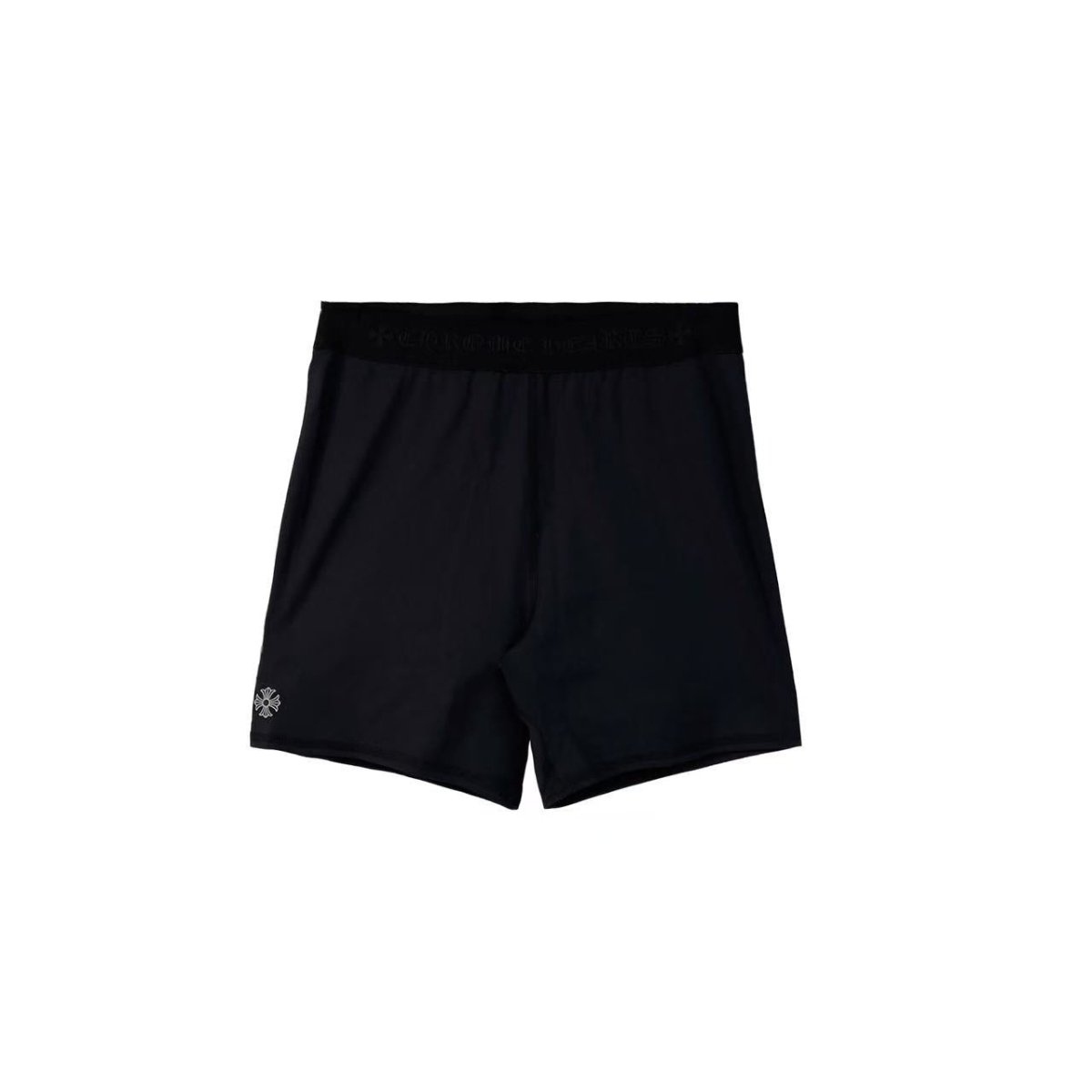 Chrome Hearts CH Logo Yoga Wear Sports Shorts in Black