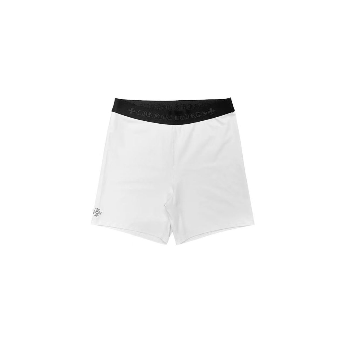 Chrome Hearts CH Logo Yoga Wear Sports Shorts in White