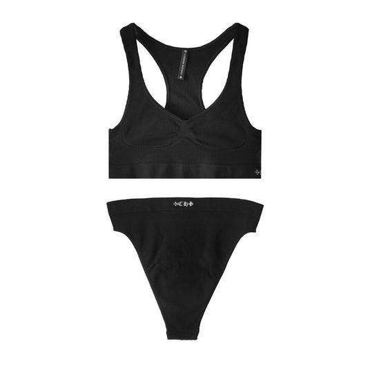 Chrome Hearts Embroidered Script Underwear Set in Black