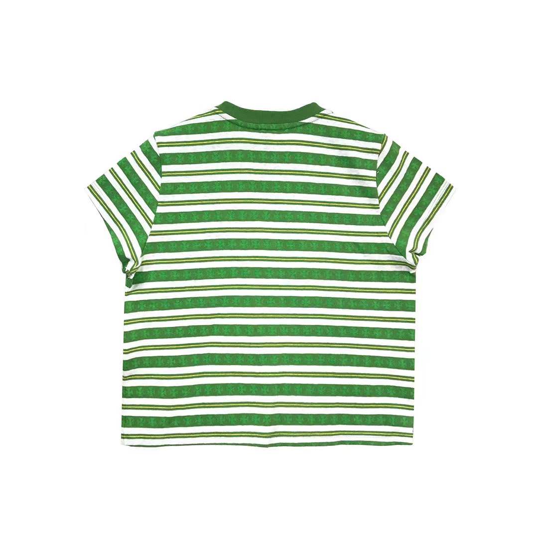 Chrome Hearts Green Stripe Women's Short Sleeve Tee