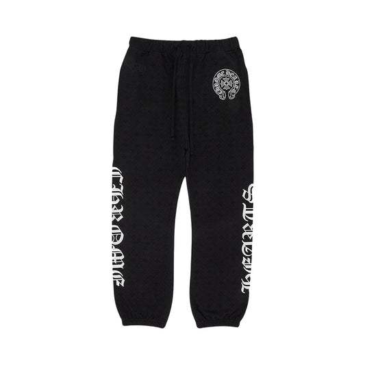 Chrome Hearts Horseshoe Logo Sweatpants in Black