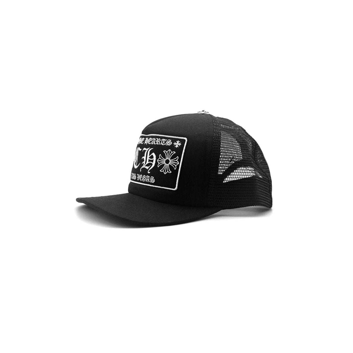 Chrome Hearts Las Vegas CH Logo Baseball Cap in Black