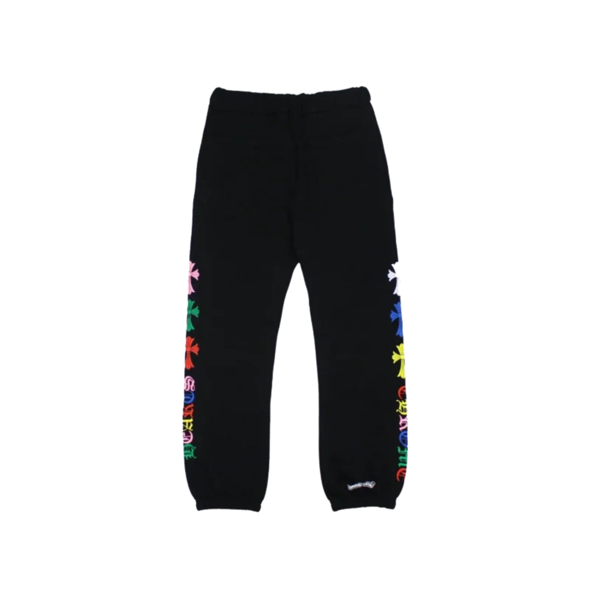 Chrome Hearts Multicolor Cemetery Cross Sweatpants in Black