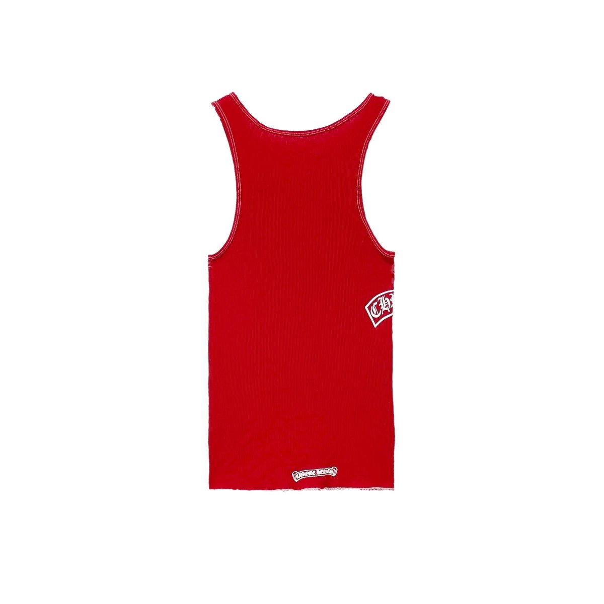Chrome Hearts T-Bar Script Red Tank Top