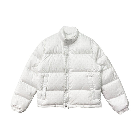 Chrome Hearts White Tonal Monogram Puffer Down Jacket