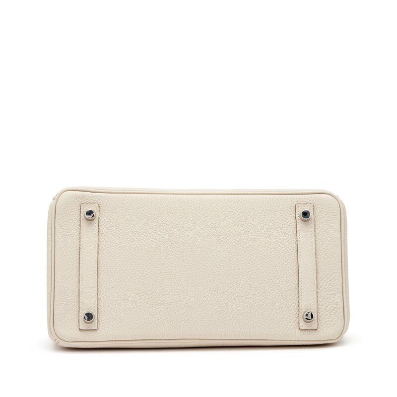Craie Togo Birkin 30 Palladium Hardware, 2021 - Crowned Bag